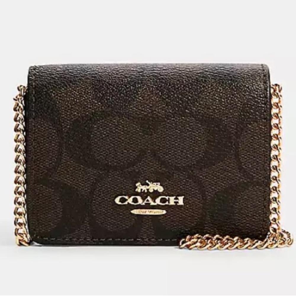 NWT Coach Mini Wallet on a Chain